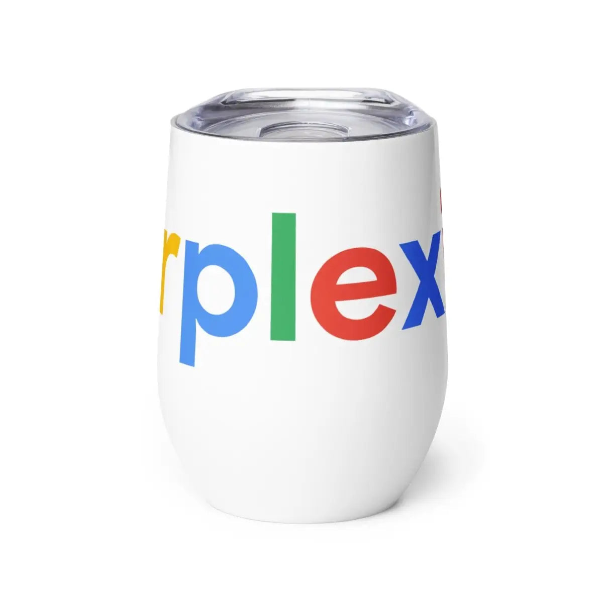 Perplexity Search Logo Wine Tumbler