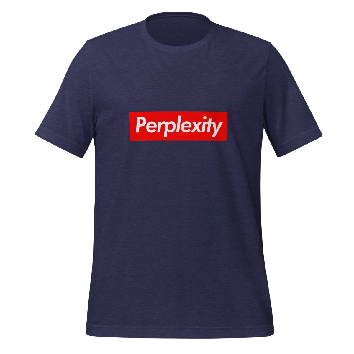 Perplexity Sign T-Shirt (unisex) - Heather Midnight Navy - AI Store