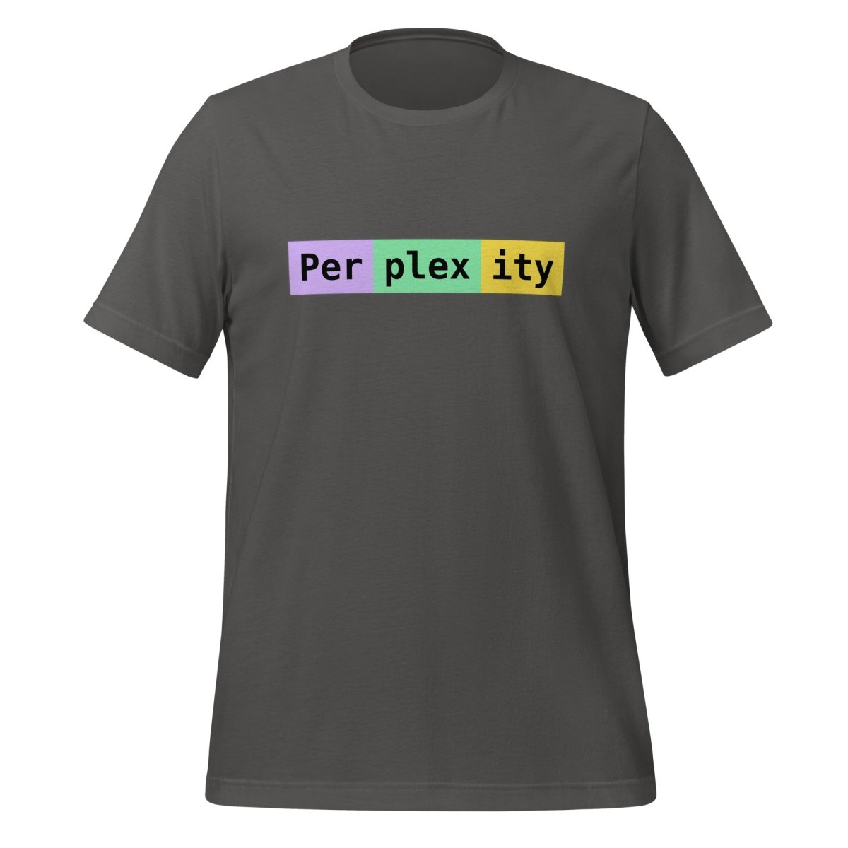 Perplexity Tokens T-Shirt (unisex) - Asphalt - AI Store