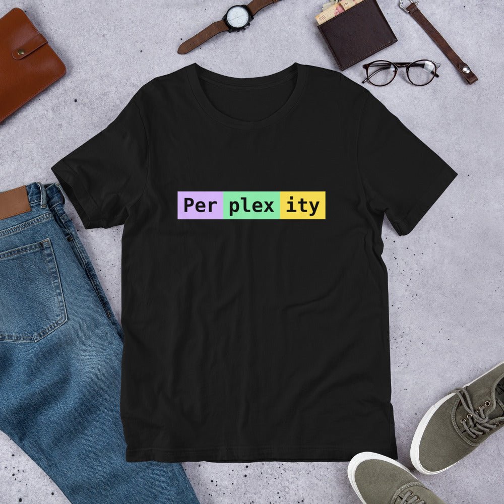 Perplexity Tokens T-Shirt (unisex) - Black - AI Store