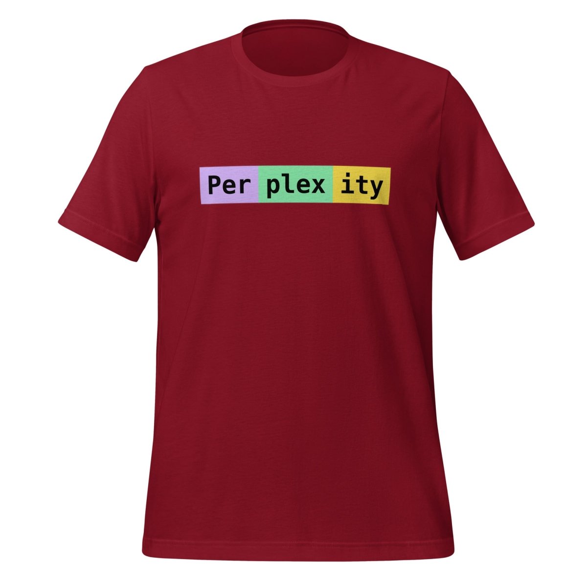 Perplexity Tokens T-Shirt (unisex) - Cardinal - AI Store