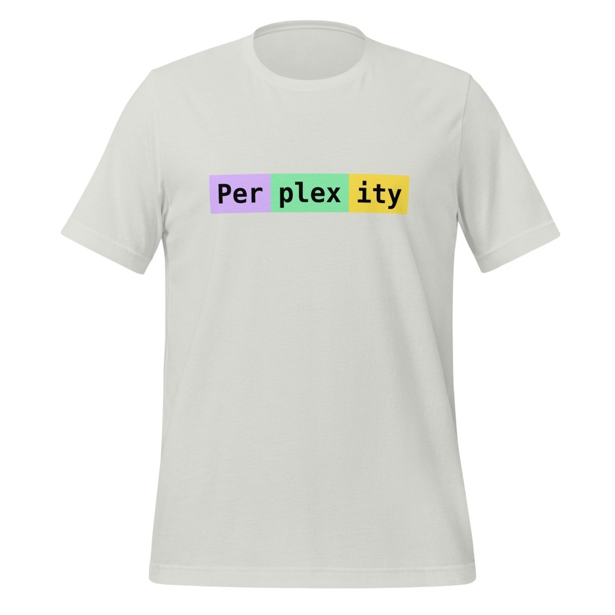 Perplexity Tokens T-Shirt (unisex) - Silver - AI Store