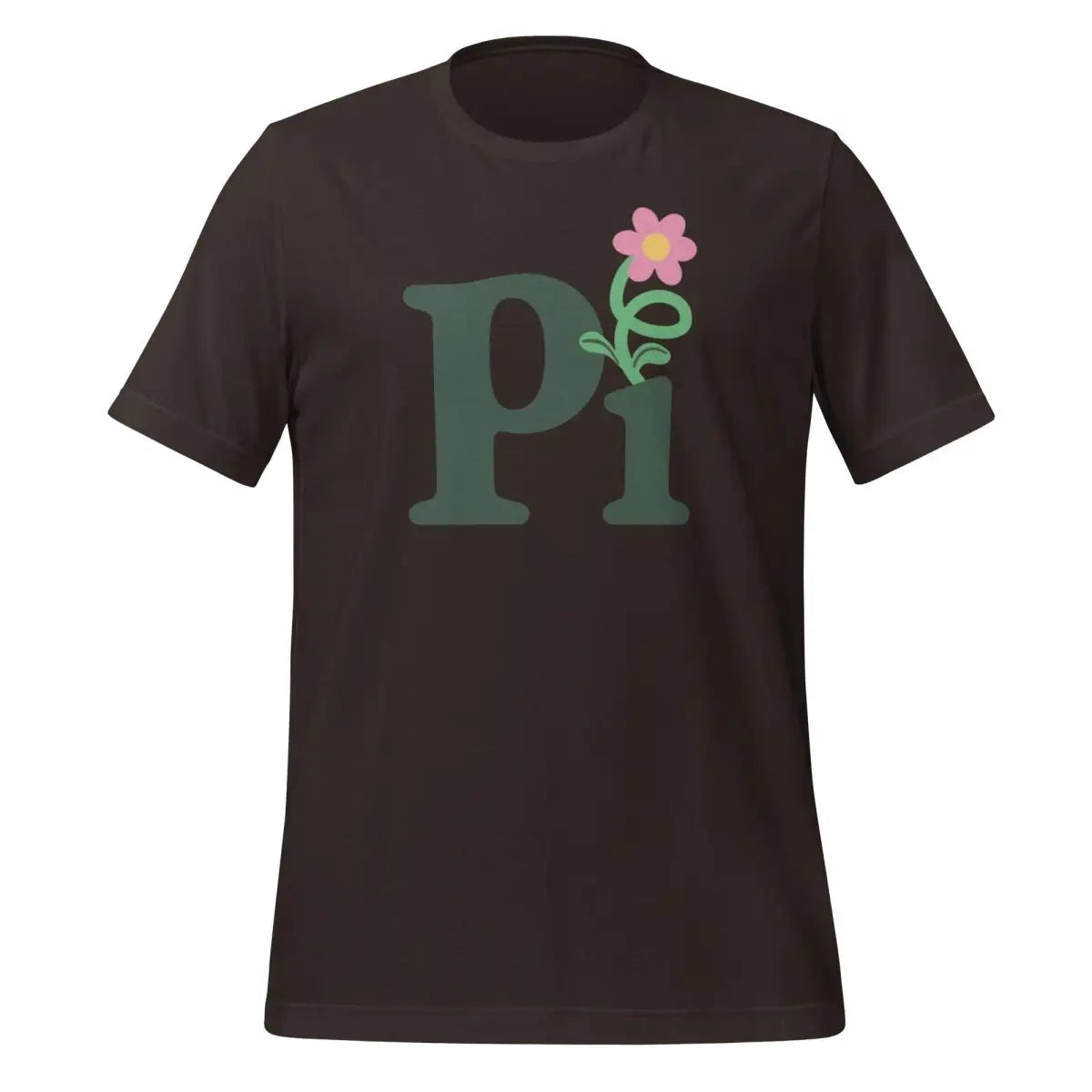 The Pi Flower T-shirt (unisex) Brown / m.