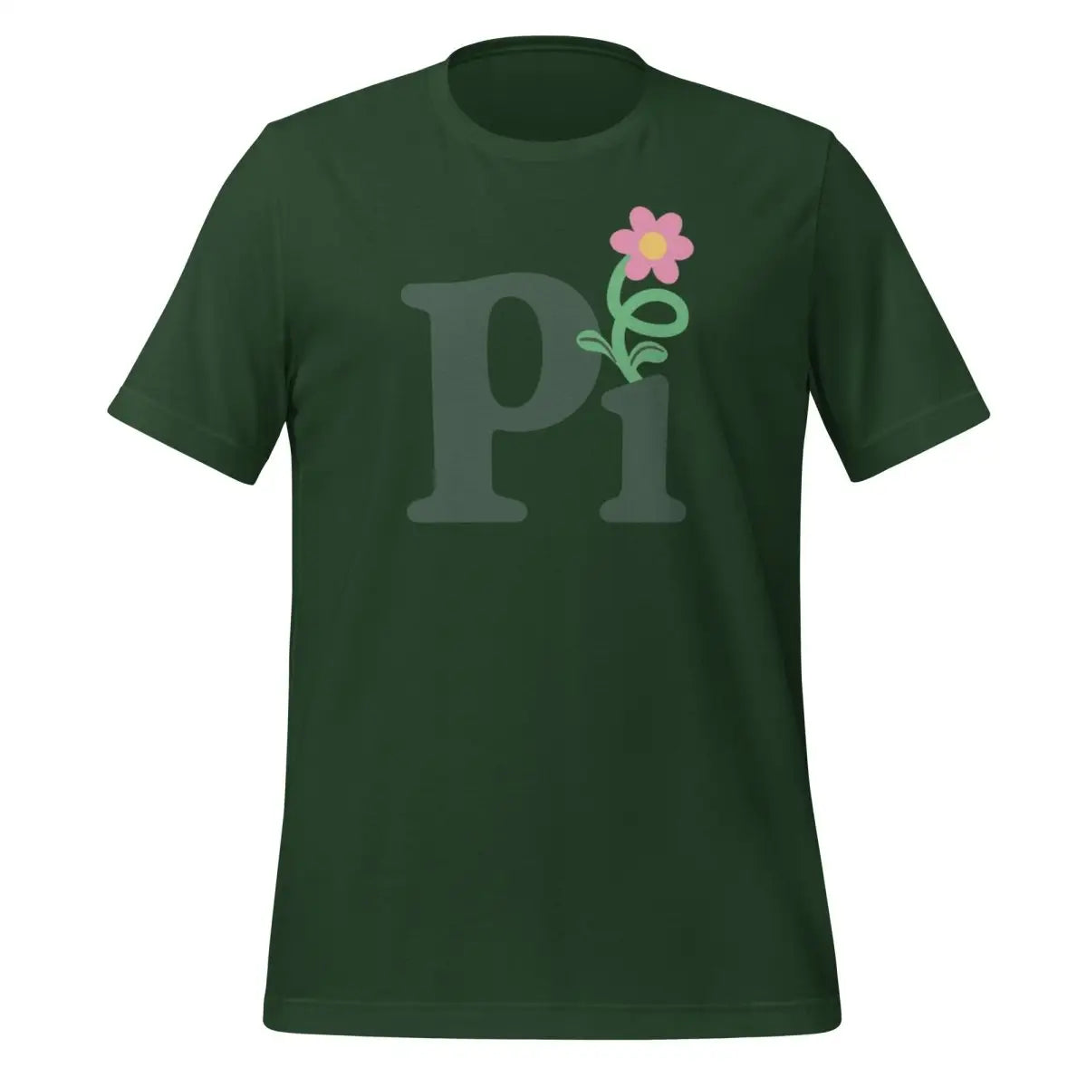 The Pi Flower T-shirt (unisex) Forest / m.