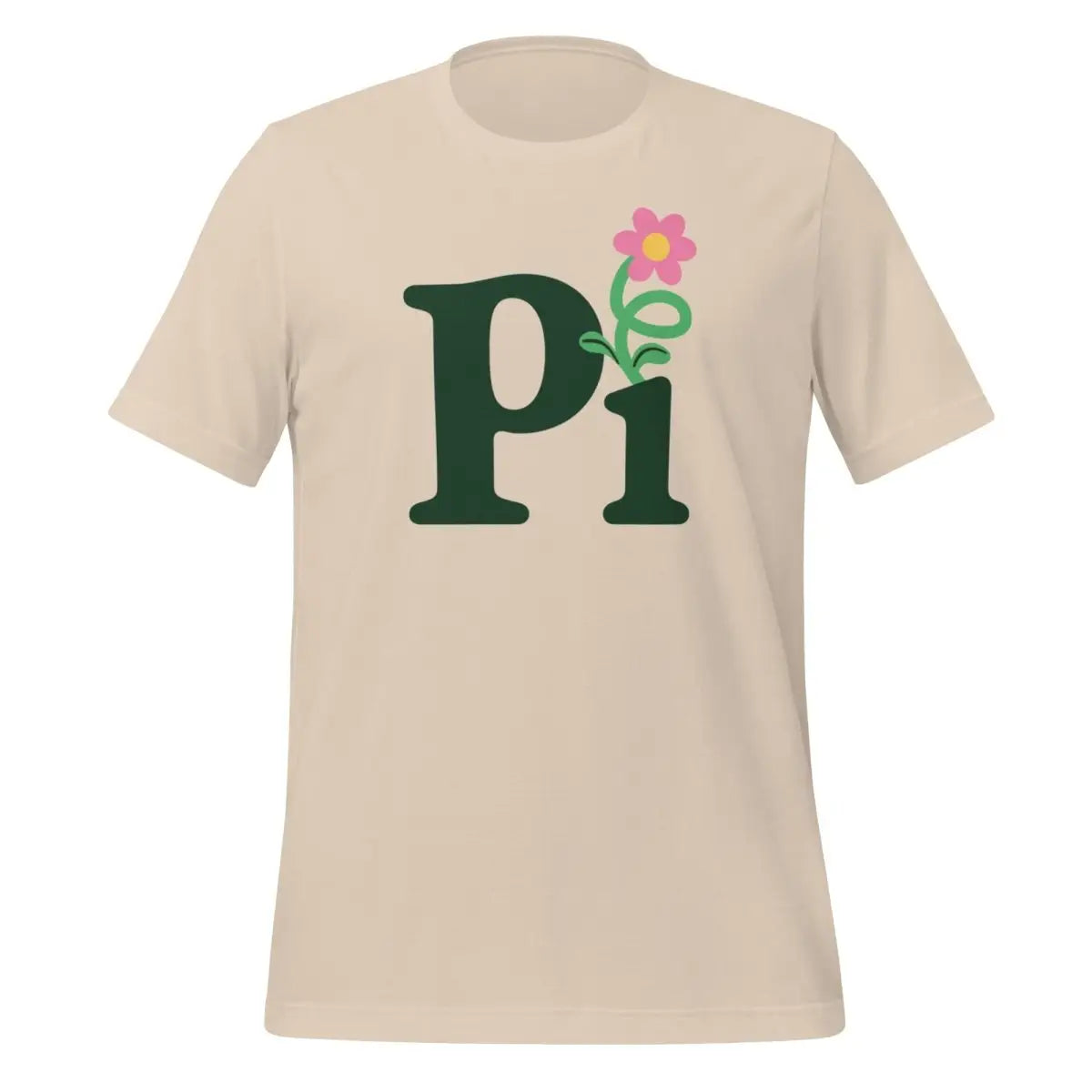 The Pi Flower T-shirt (unisex) Soft Cream / m.