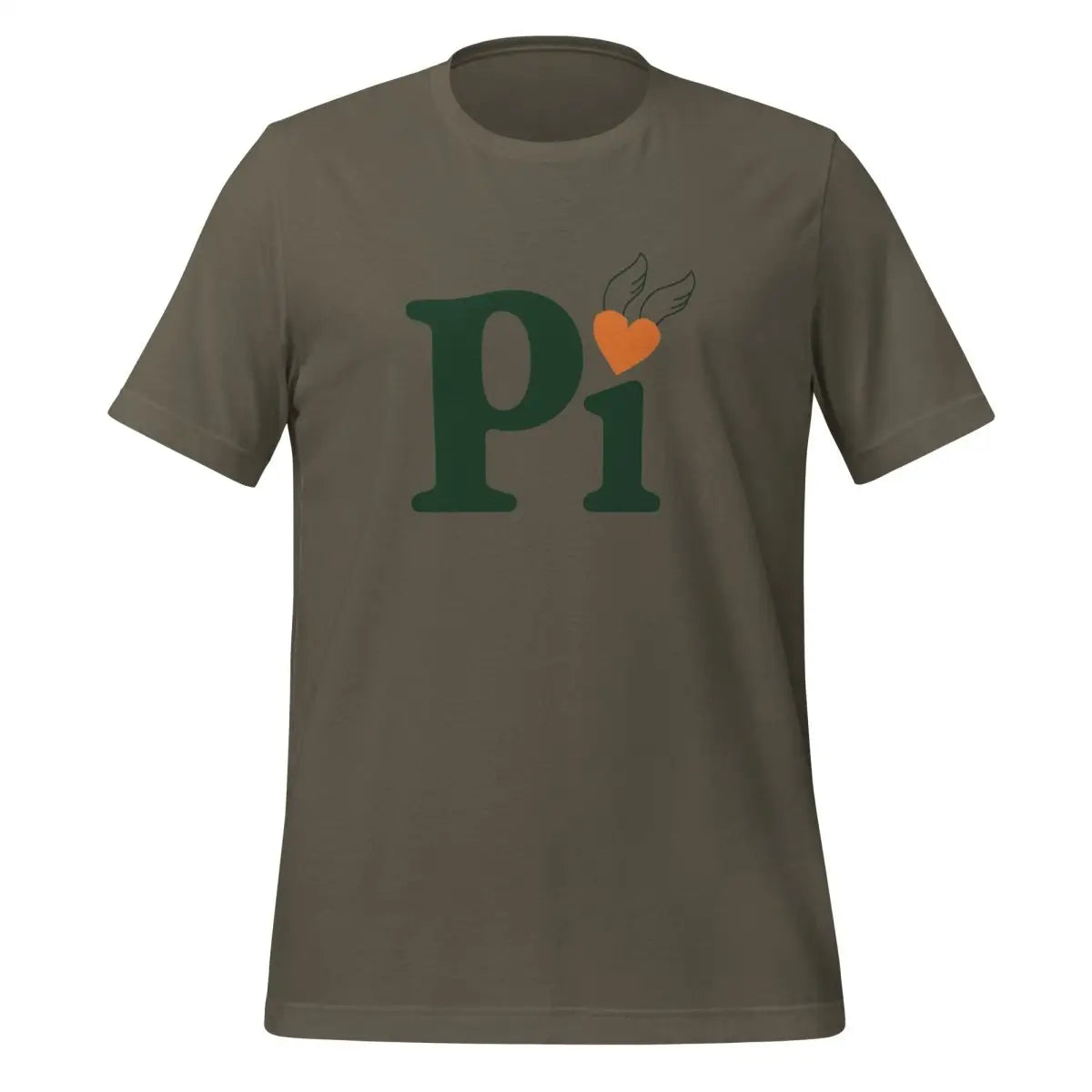 Pi Heart T-Shirt (unisex) - Army / M