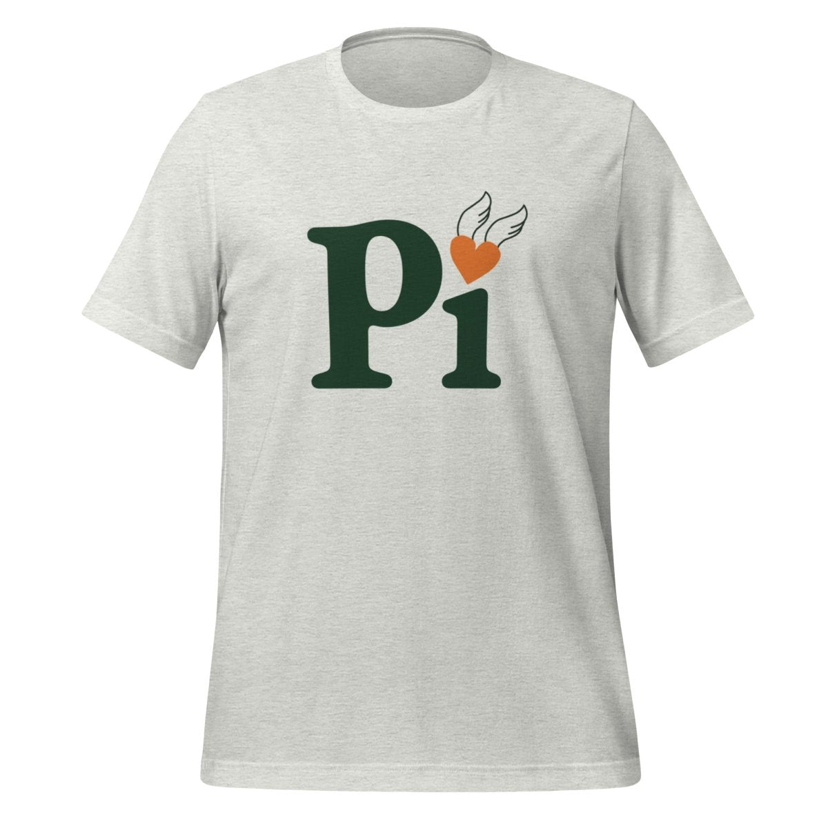 Pi Heart T - Shirt (unisex) - Ash - AI Store