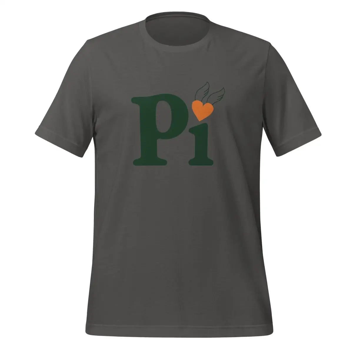 Pi Heart T-Shirt (unisex) - Asphalt / M