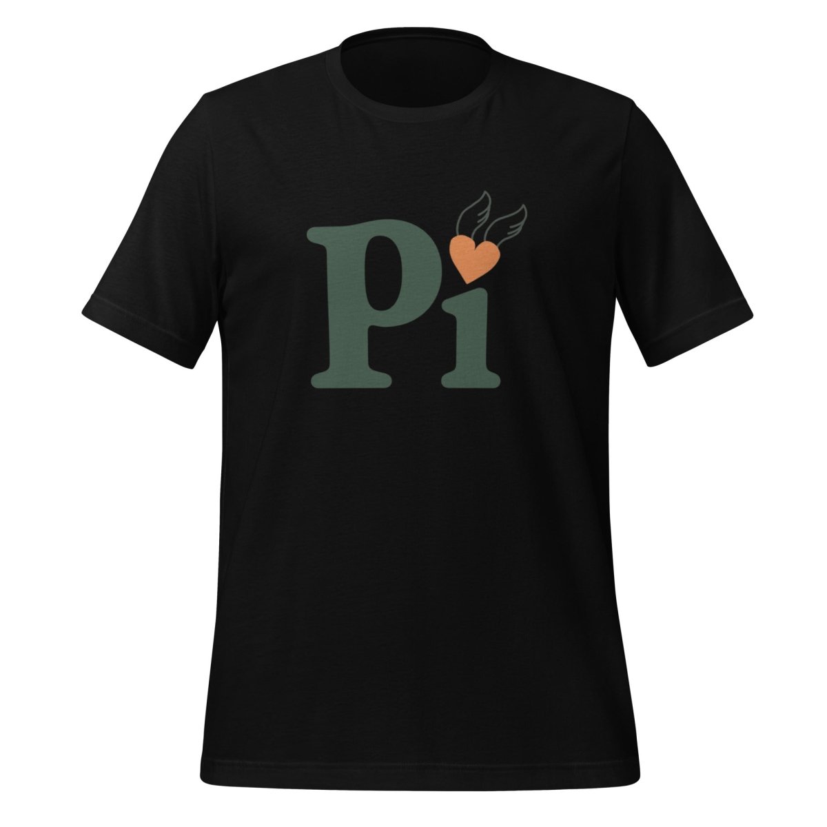 Pi Heart T - Shirt (unisex) - Black - AI Store