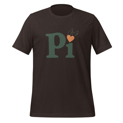 Pi Heart T - Shirt (unisex) - Brown - AI Store