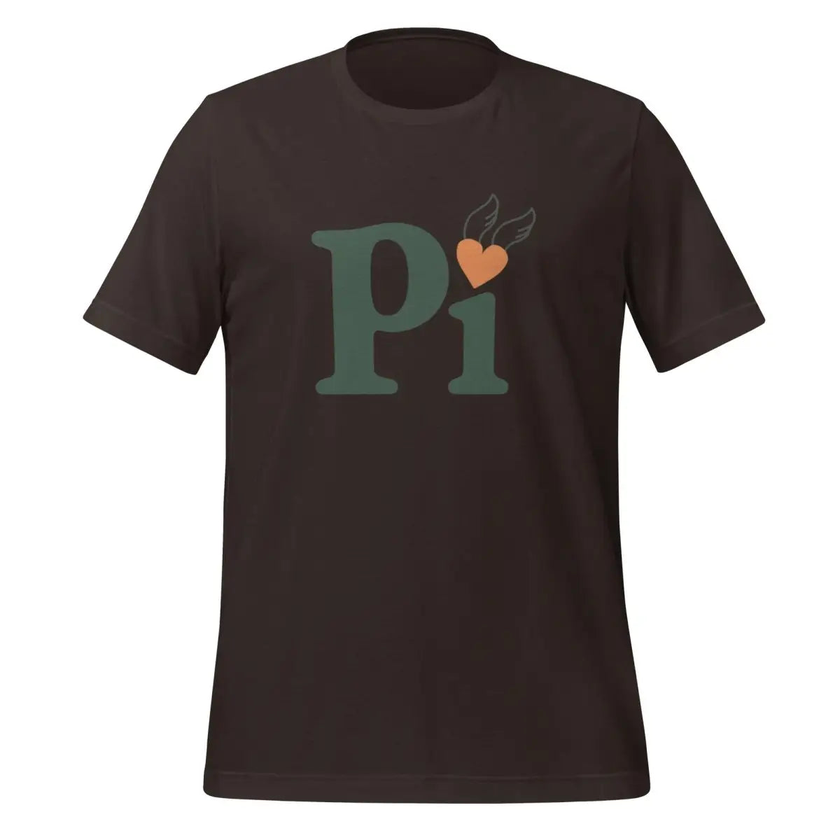 Pi Heart T-Shirt (unisex) - Brown / M