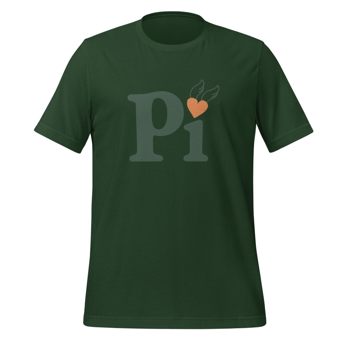 Pi Heart T - Shirt (unisex) - Forest - AI Store