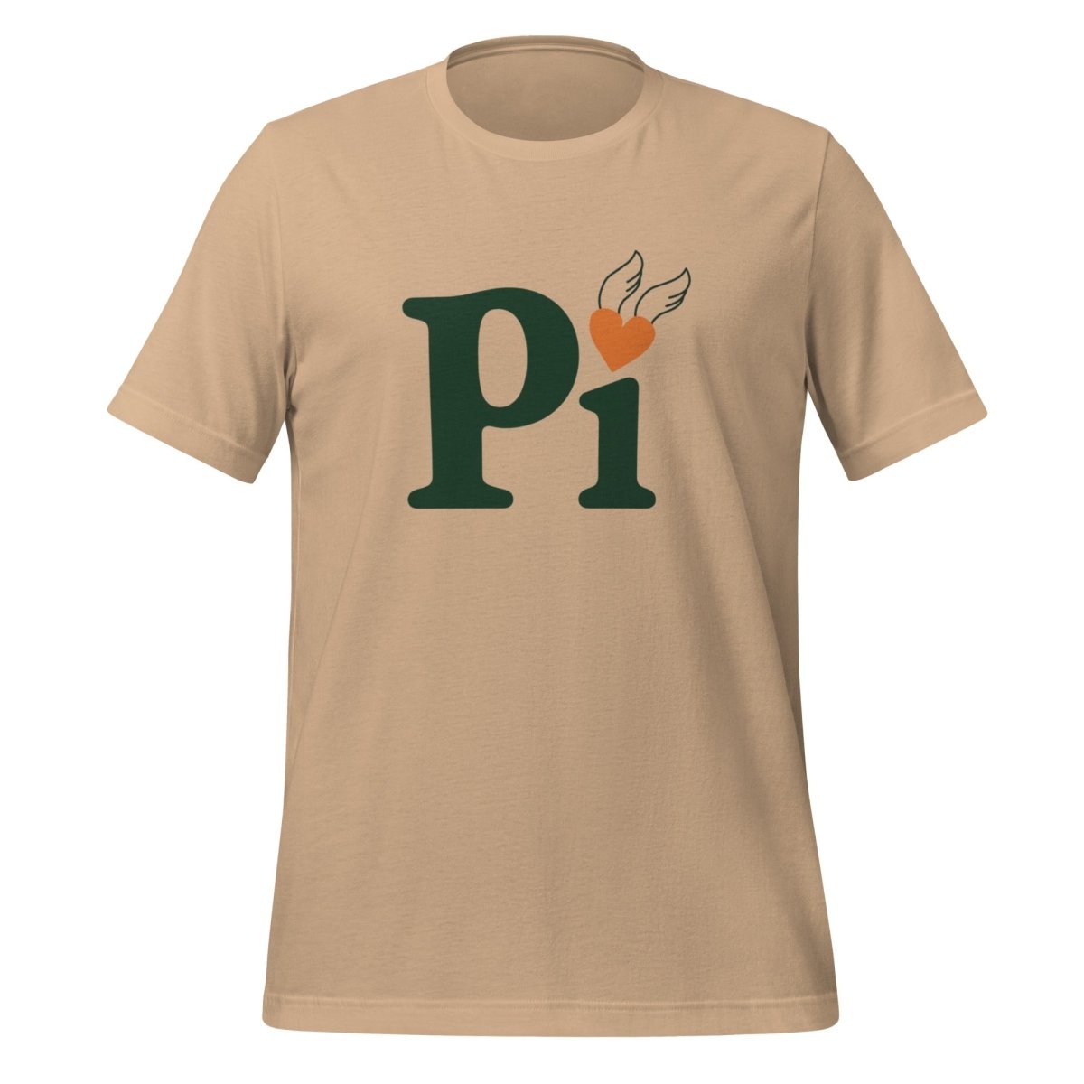 Pi Heart T - Shirt (unisex) - Tan - AI Store