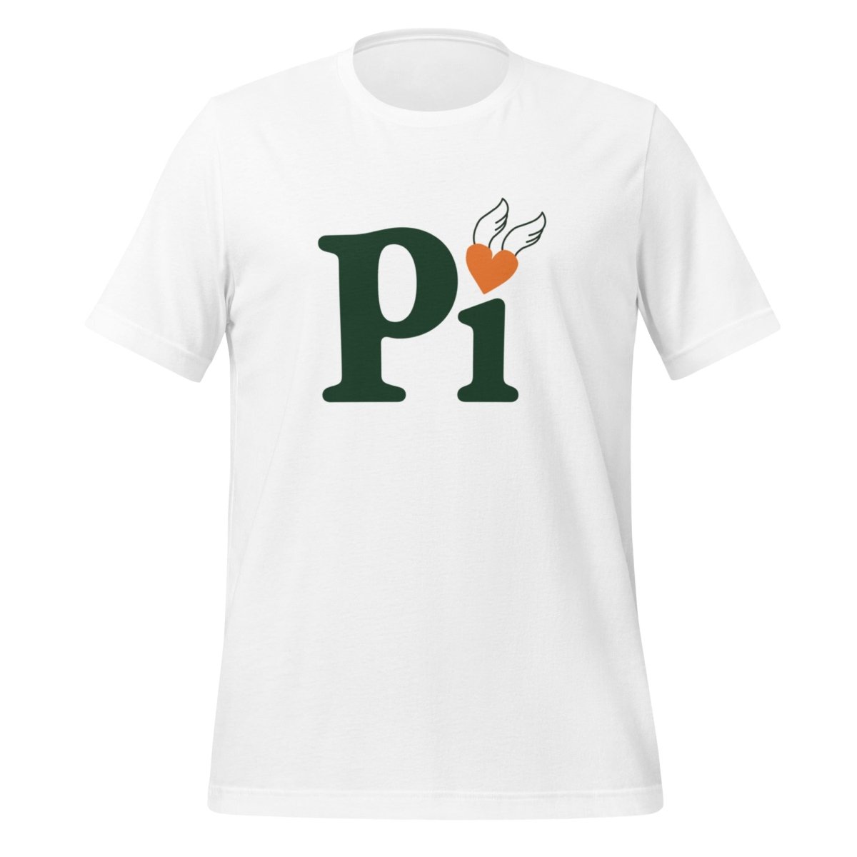 Pi Heart T - Shirt (unisex) - White - AI Store