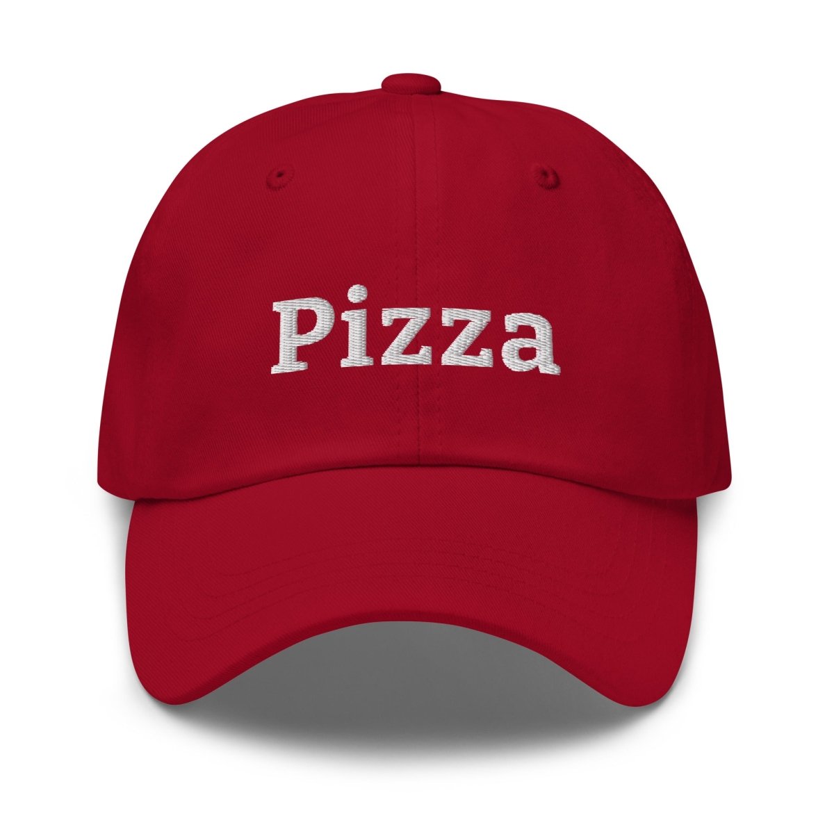 Pizza Embroidered Cap - Cranberry - AI Store