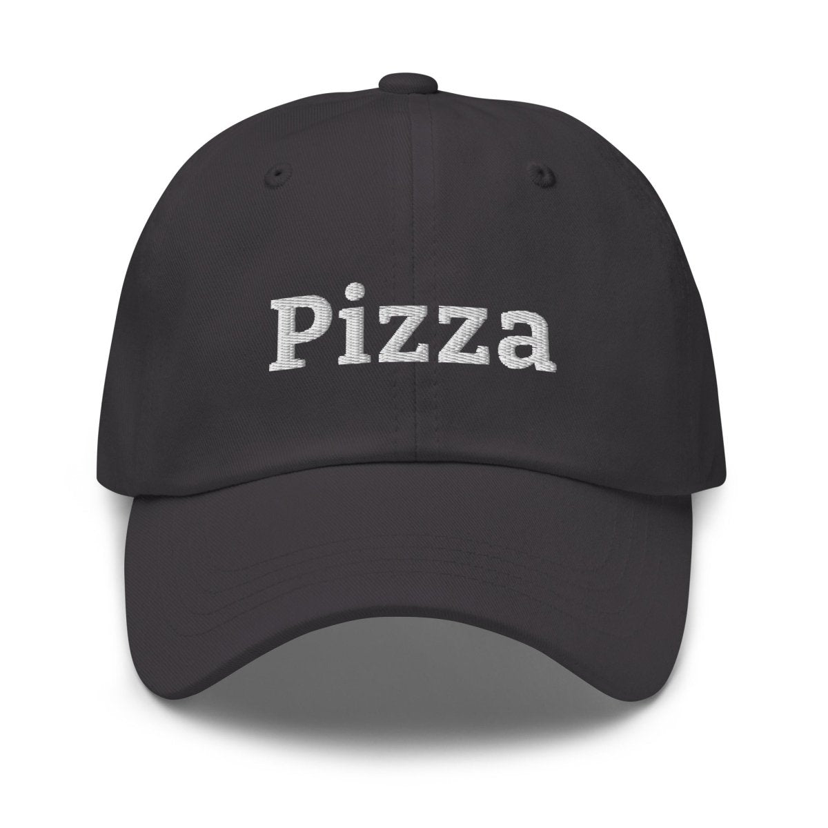 Pizza Embroidered Cap - Dark Grey - AI Store