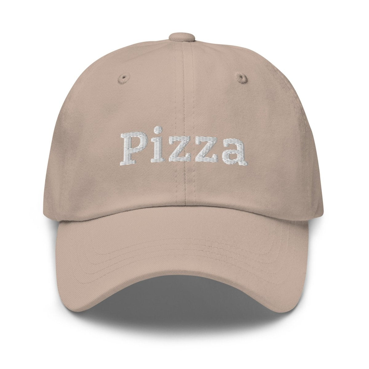 Pizza Embroidered Cap - Stone - AI Store