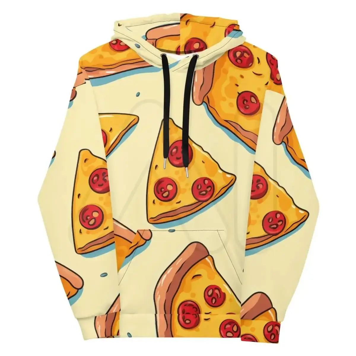 Pizza Slices Hoodie 3 (unisex) - M / Yellow/Orange/Red