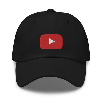 Play Button Cap - Black