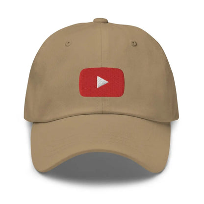 Play Button Cap - Khaki