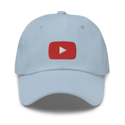 Play Button Cap - Light Blue