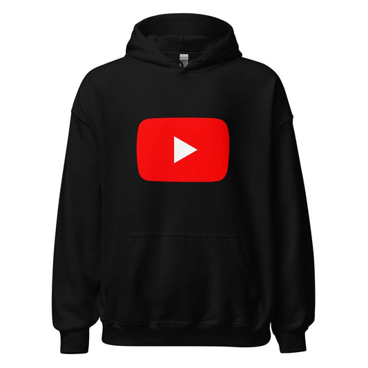 Play Button Hoodie (unisex) - Black - AI Store