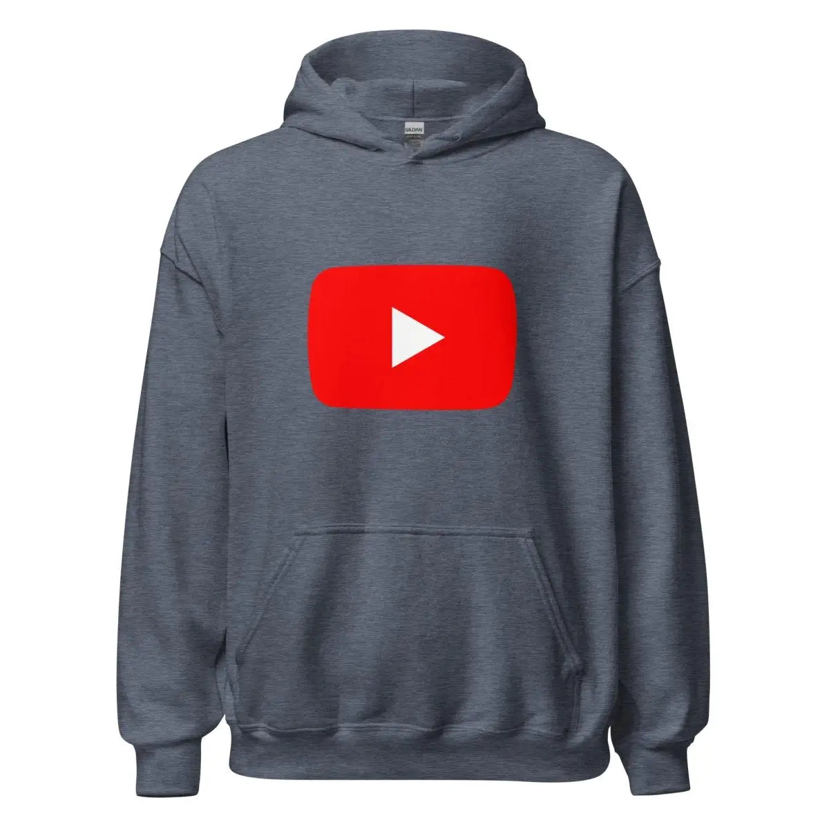 Play Button Hoodie (unisex) - Heather Sport Dark Navy / M