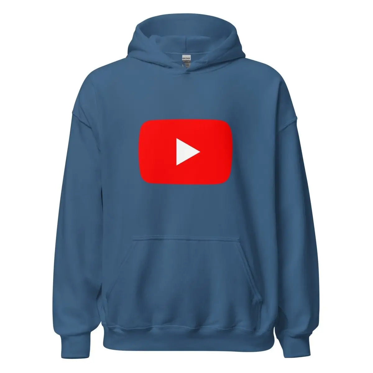 Play Button Hoodie (unisex) - Indigo Blue / M