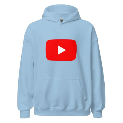 Play Button Hoodie (unisex) - Light Blue / M