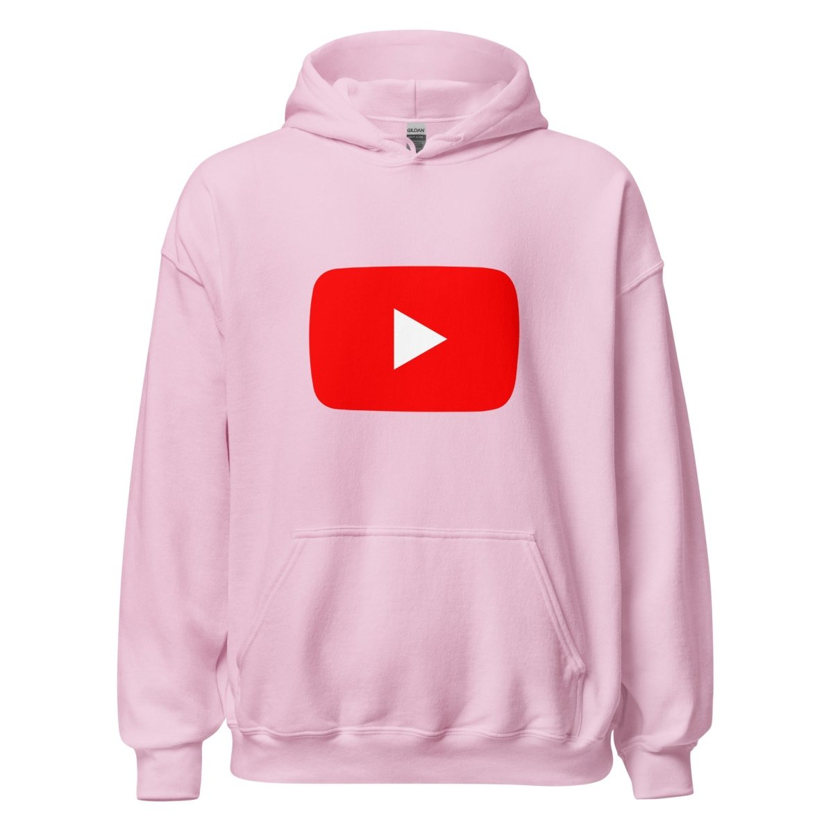 Play Button Hoodie (unisex) - Light Pink - AI Store