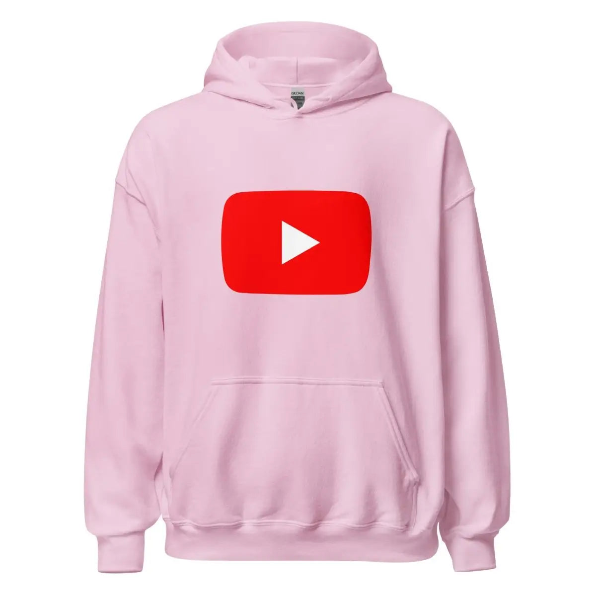 Play Button Hoodie (unisex) - Light Pink / M