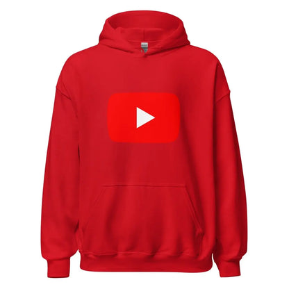 Play Button Hoodie (unisex) - Red / M