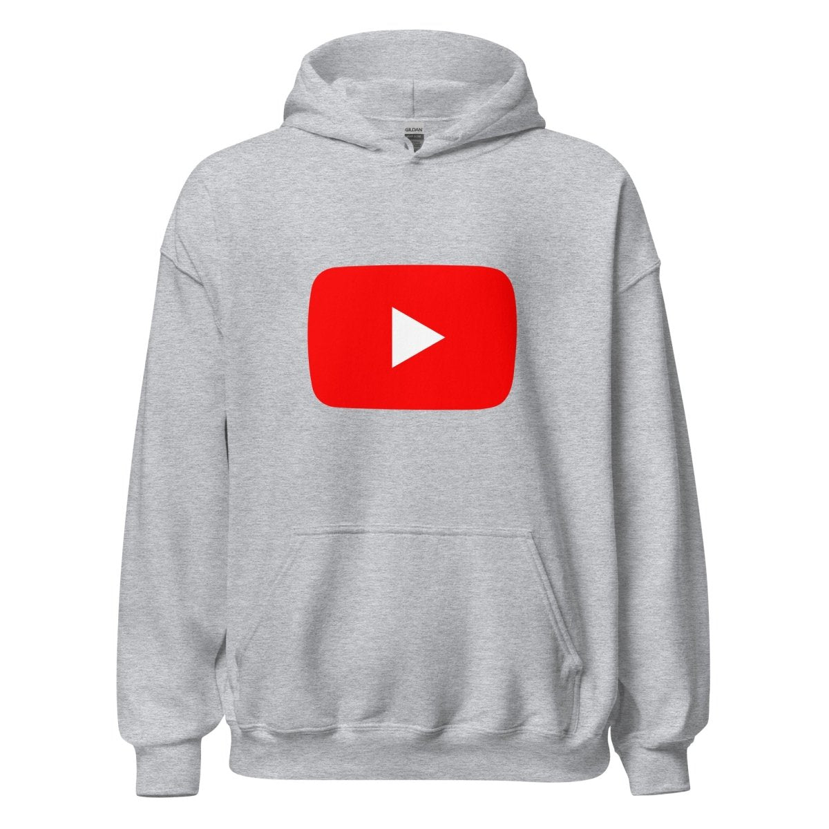 Play Button Hoodie (unisex) - Sport Grey - AI Store