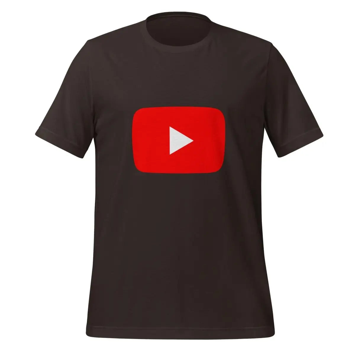 Play Button T-Shirt (unisex) - Brown / M