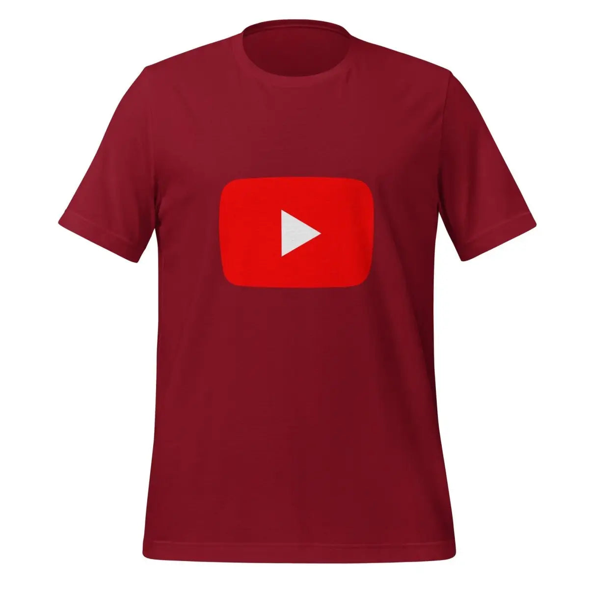 Play Button T-Shirt (unisex) - Cardinal / M