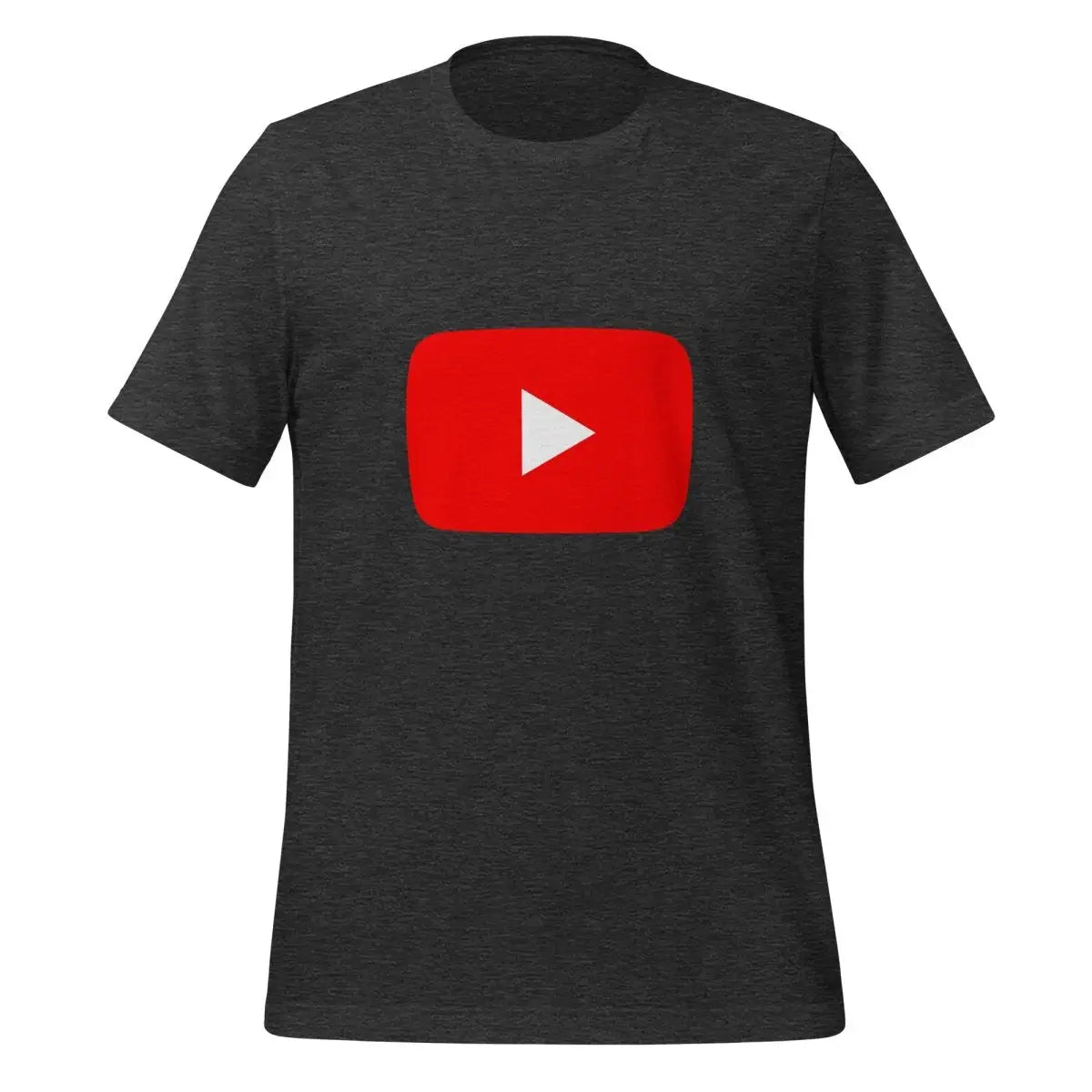 Play Button T-Shirt (unisex) - Dark Grey Heather / M