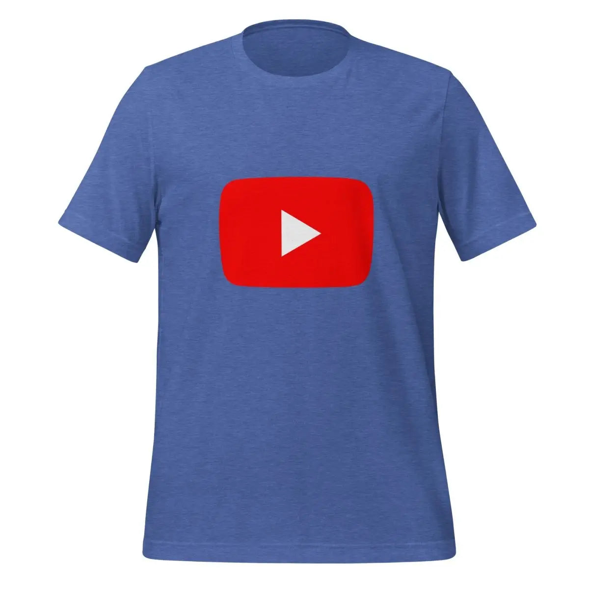 Play Button T-Shirt (unisex) - Heather True Royal / M