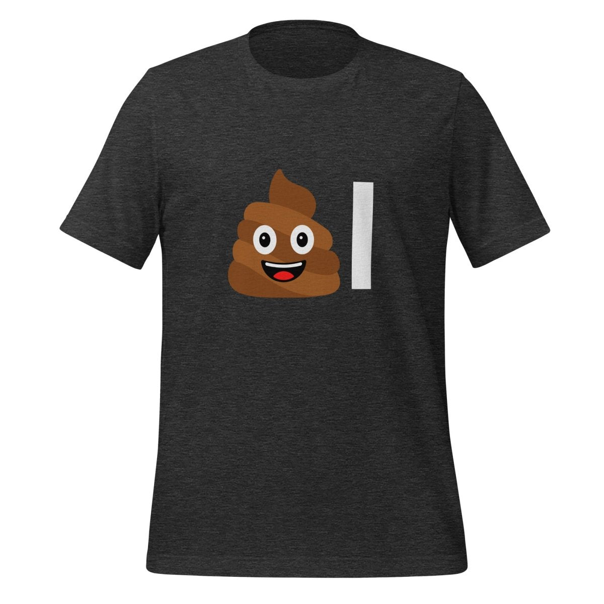 Poop Emoji AI T - Shirt (unisex) - Dark Grey Heather - AI Store