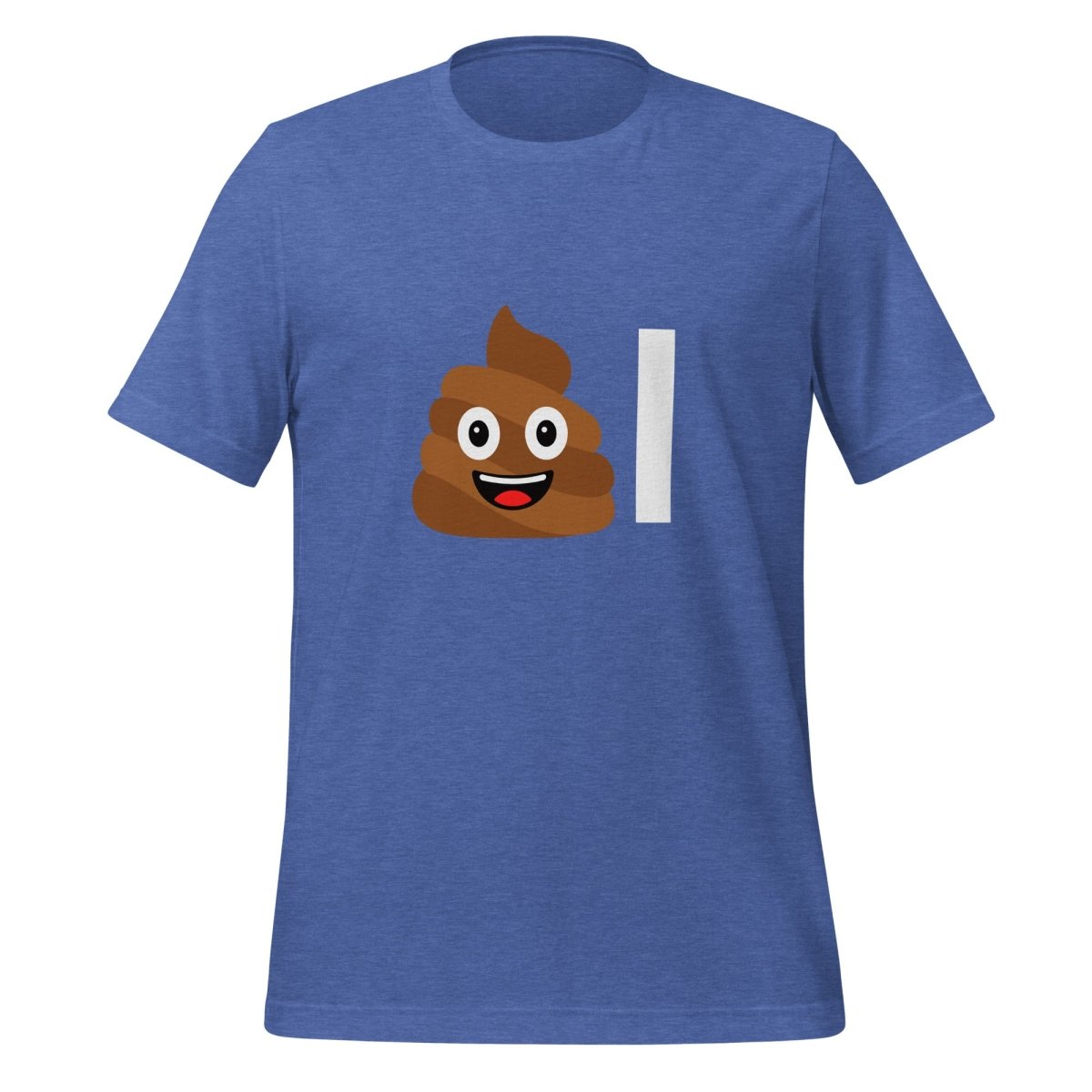 Poop Emoji AI T - Shirt (unisex) - Heather True Royal - AI Store
