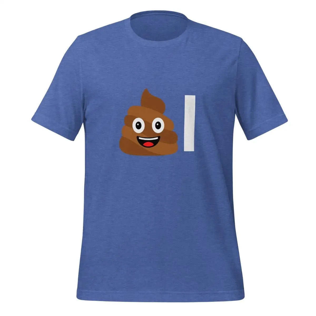 The Poop Emoji Ai T-shirt (unisex) Heather True Royal / m.