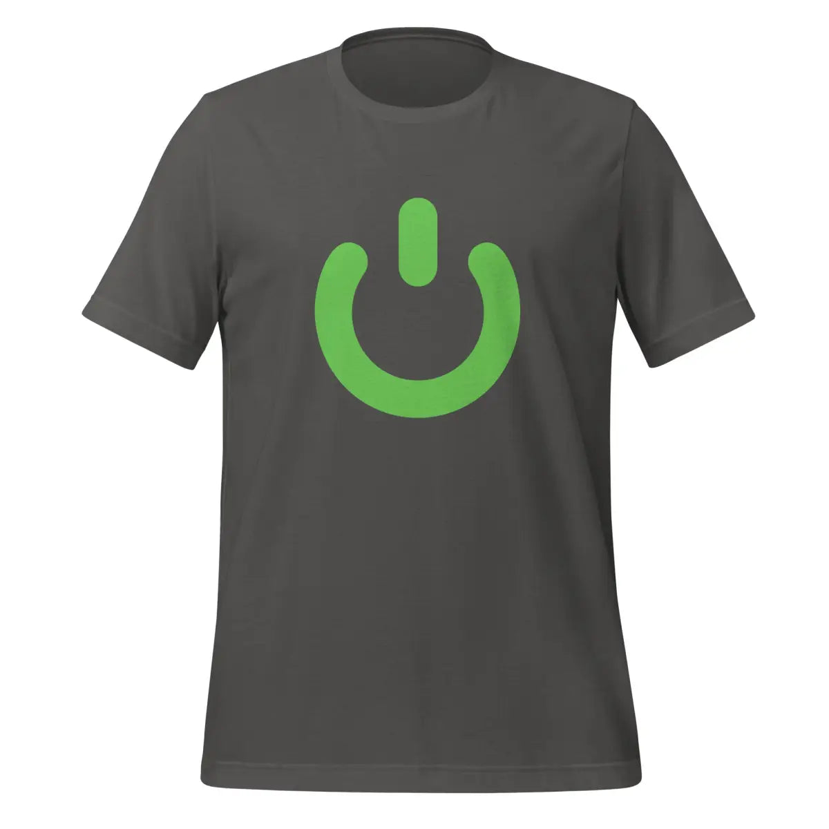 Power Button Icon T-Shirt (unisex) - Asphalt / M