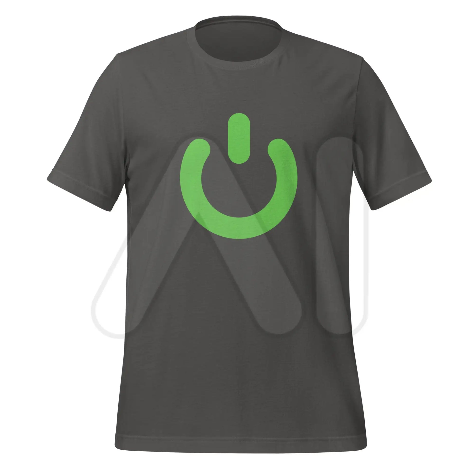 Power Button Icon T-Shirt (unisex) - Asphalt / M