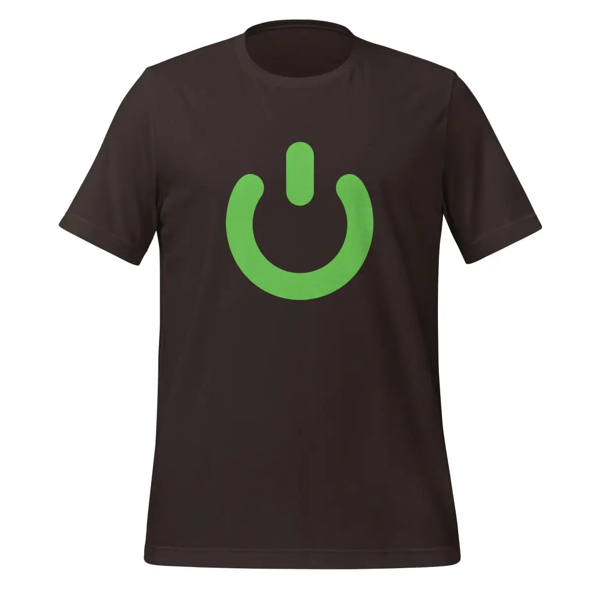 Power Button Icon T-Shirt (unisex) - Brown / M