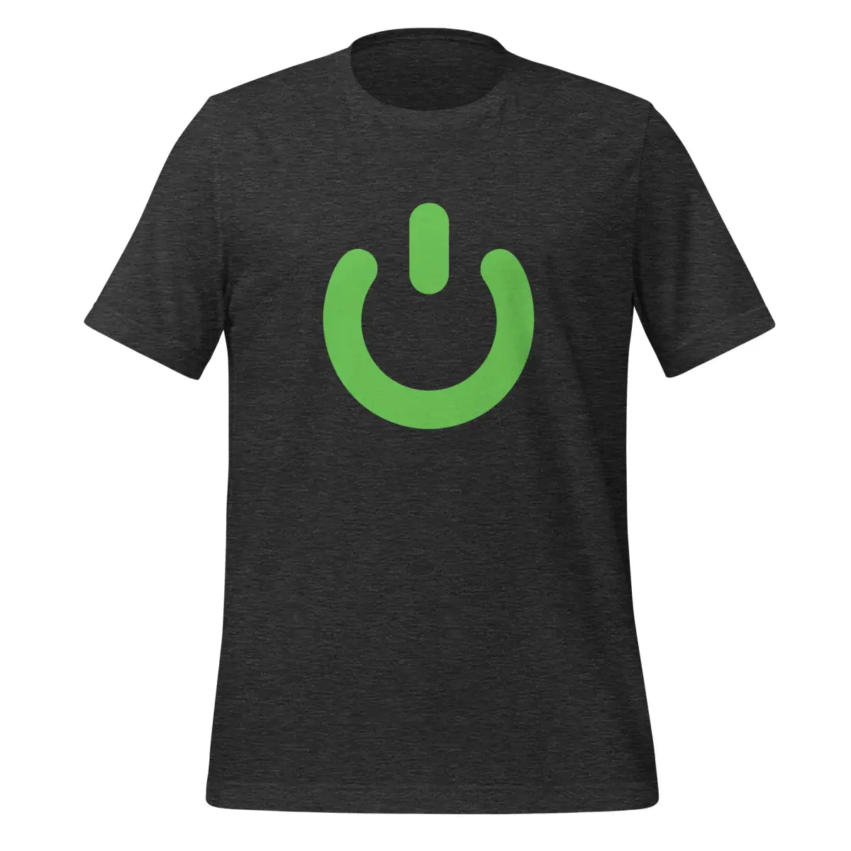 Power Button Icon T-Shirt (unisex) - Dark Grey Heather / M