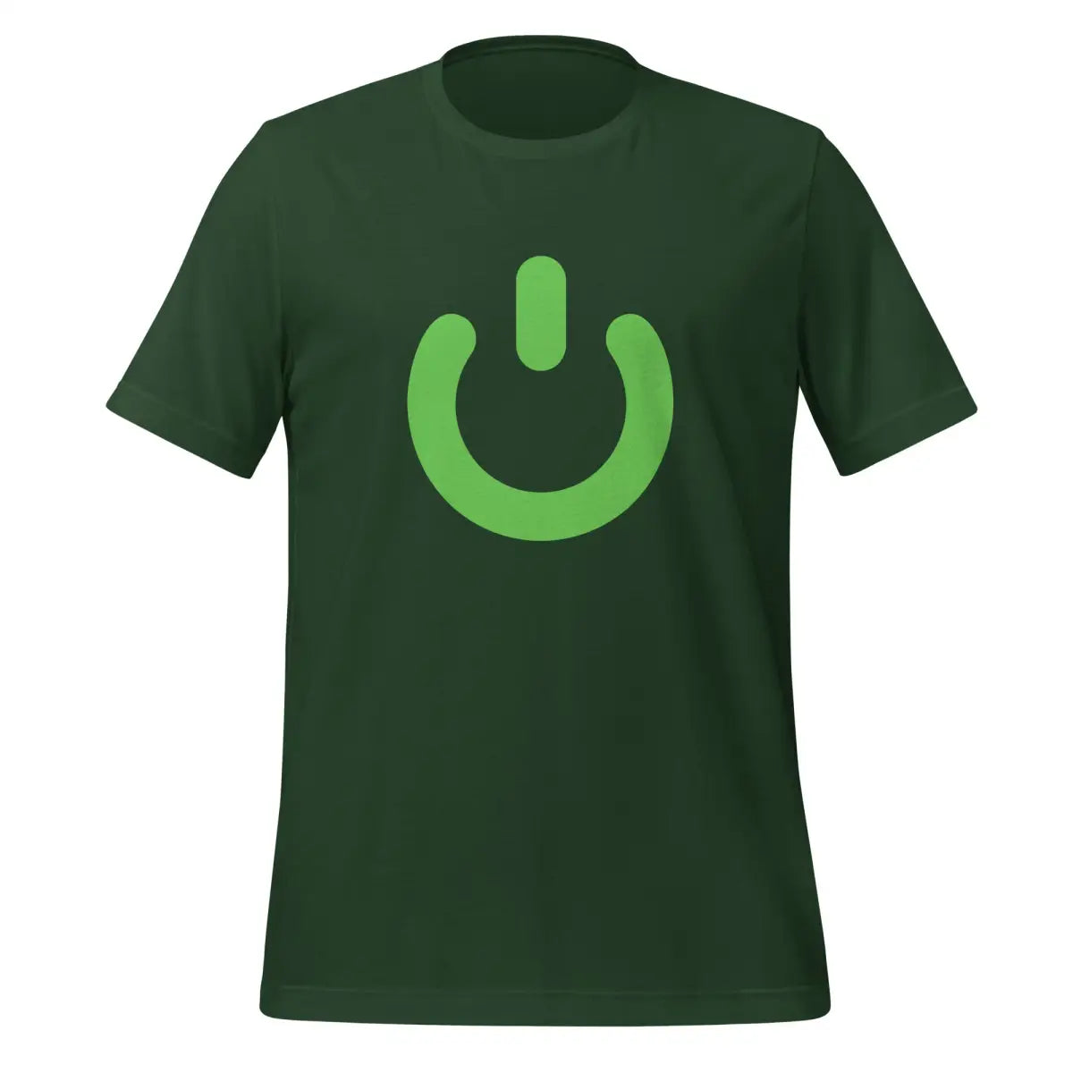 Power Button Icon T-Shirt (unisex) - Forest / M