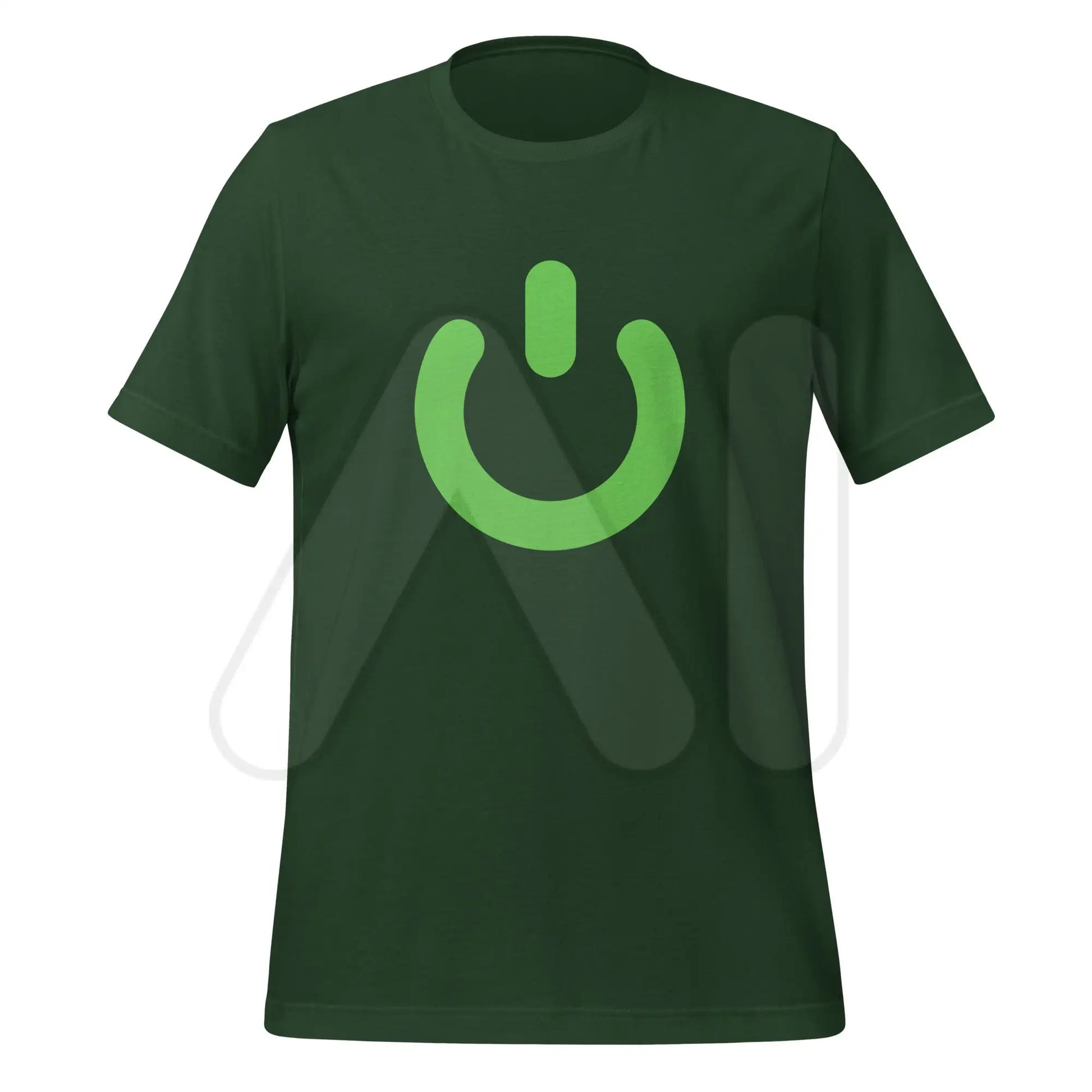 Power Button Icon T-Shirt (unisex) - Forest / M