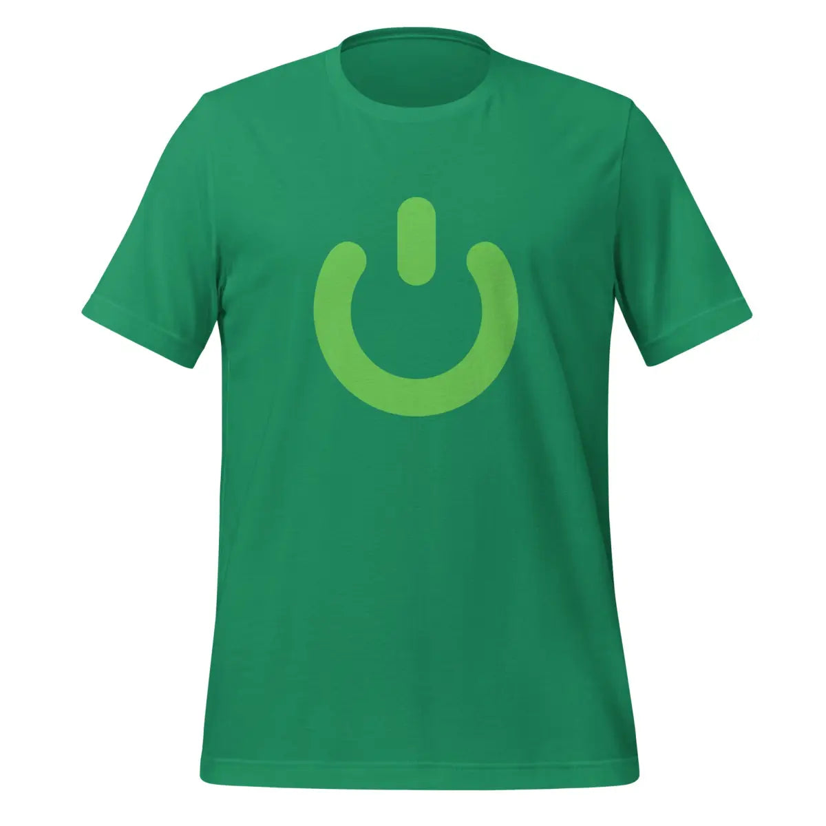 Power Button Icon T-Shirt (unisex) - Kelly / M