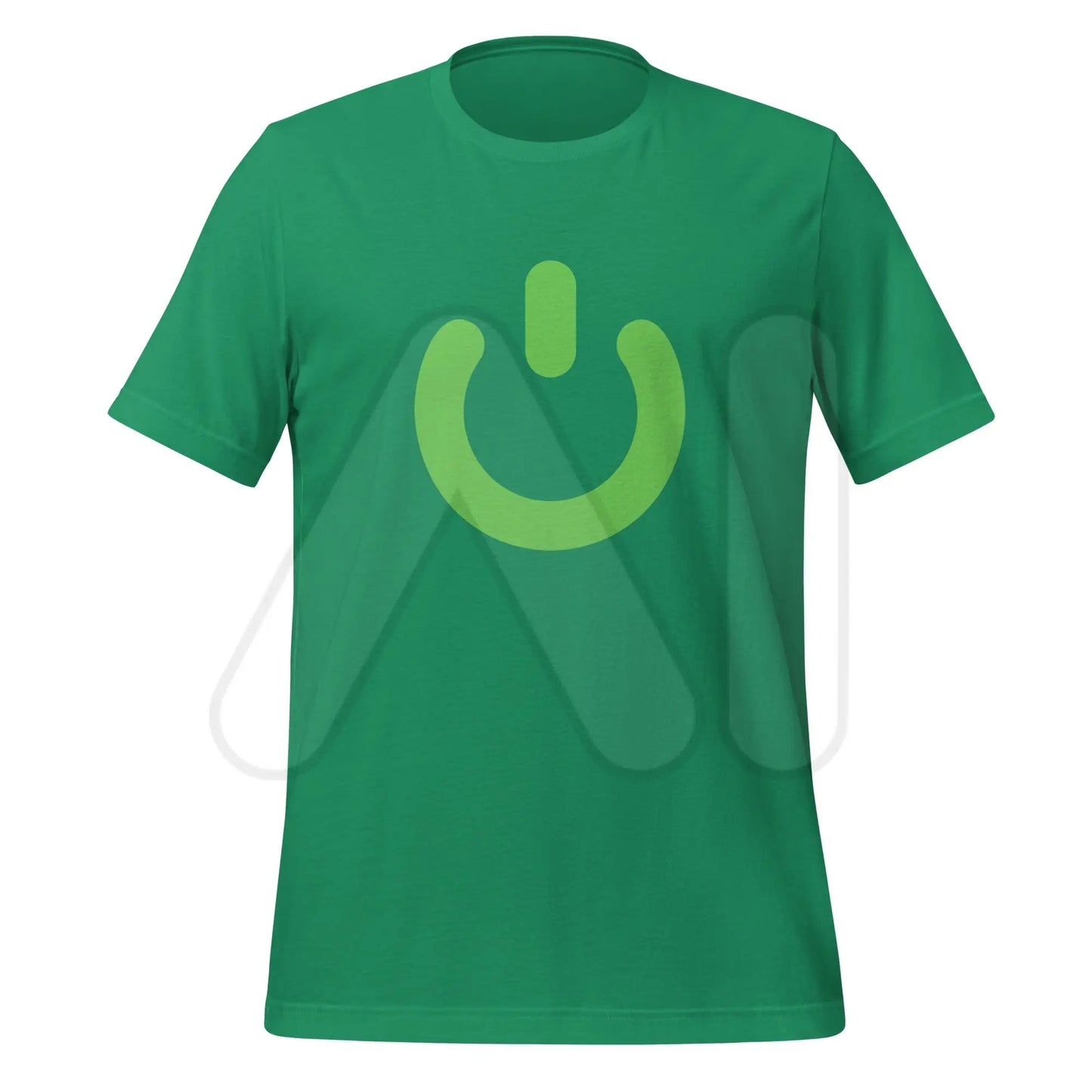 Power Button Icon T-Shirt (unisex) - Kelly / M