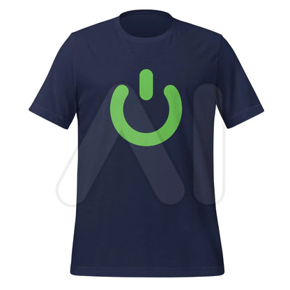 Power Button Icon T-Shirt (unisex) - Navy / M