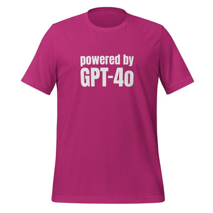 Powered by GPT - 4o T - Shirt (unisex) - Berry - AI Store